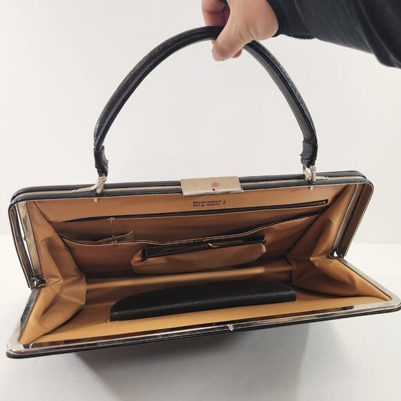 Tarkor English Morocco Tote Bag Briefcase Vintage - Picture 7 of 11